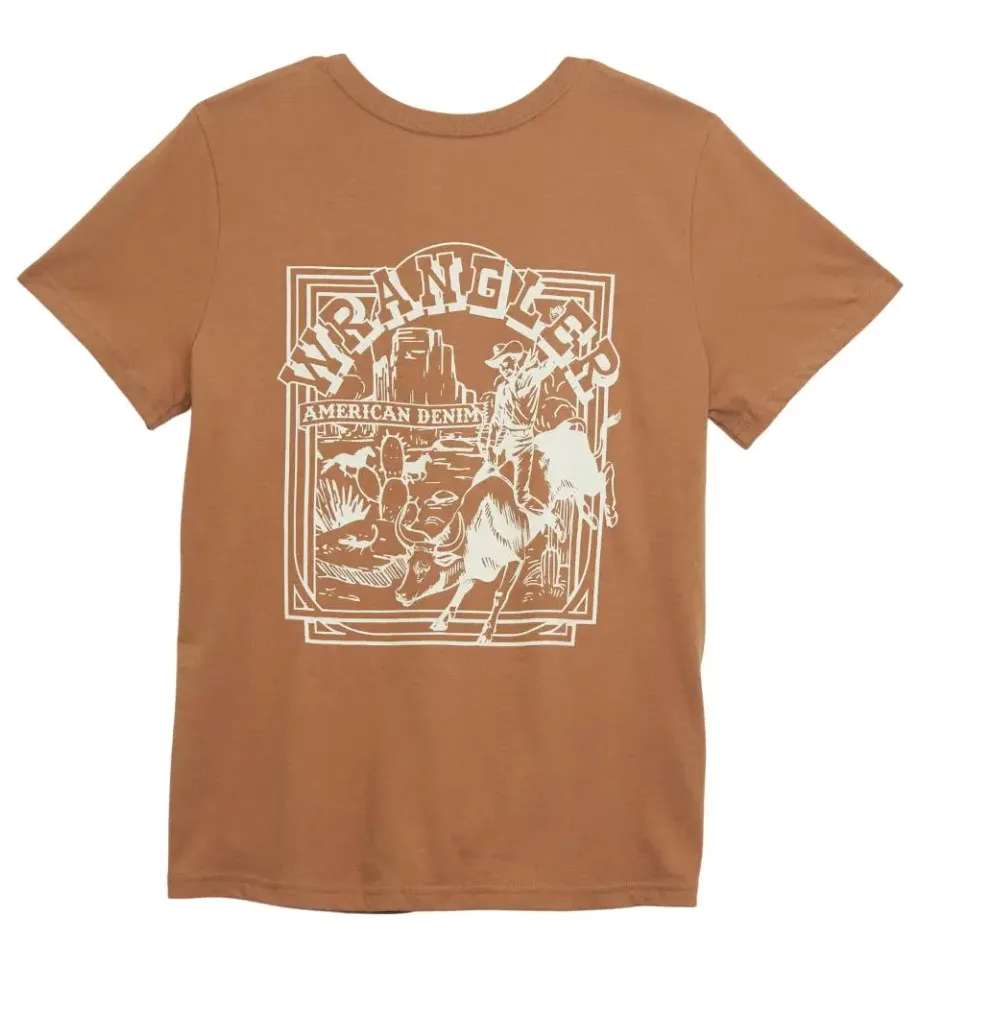 112350064- Wrangler Women's Tee- Tan