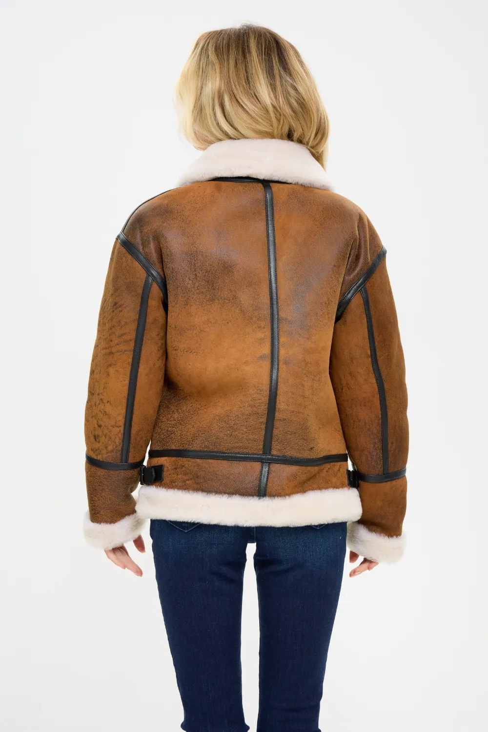 Giovanna Sheepskin B-3 Jacket
