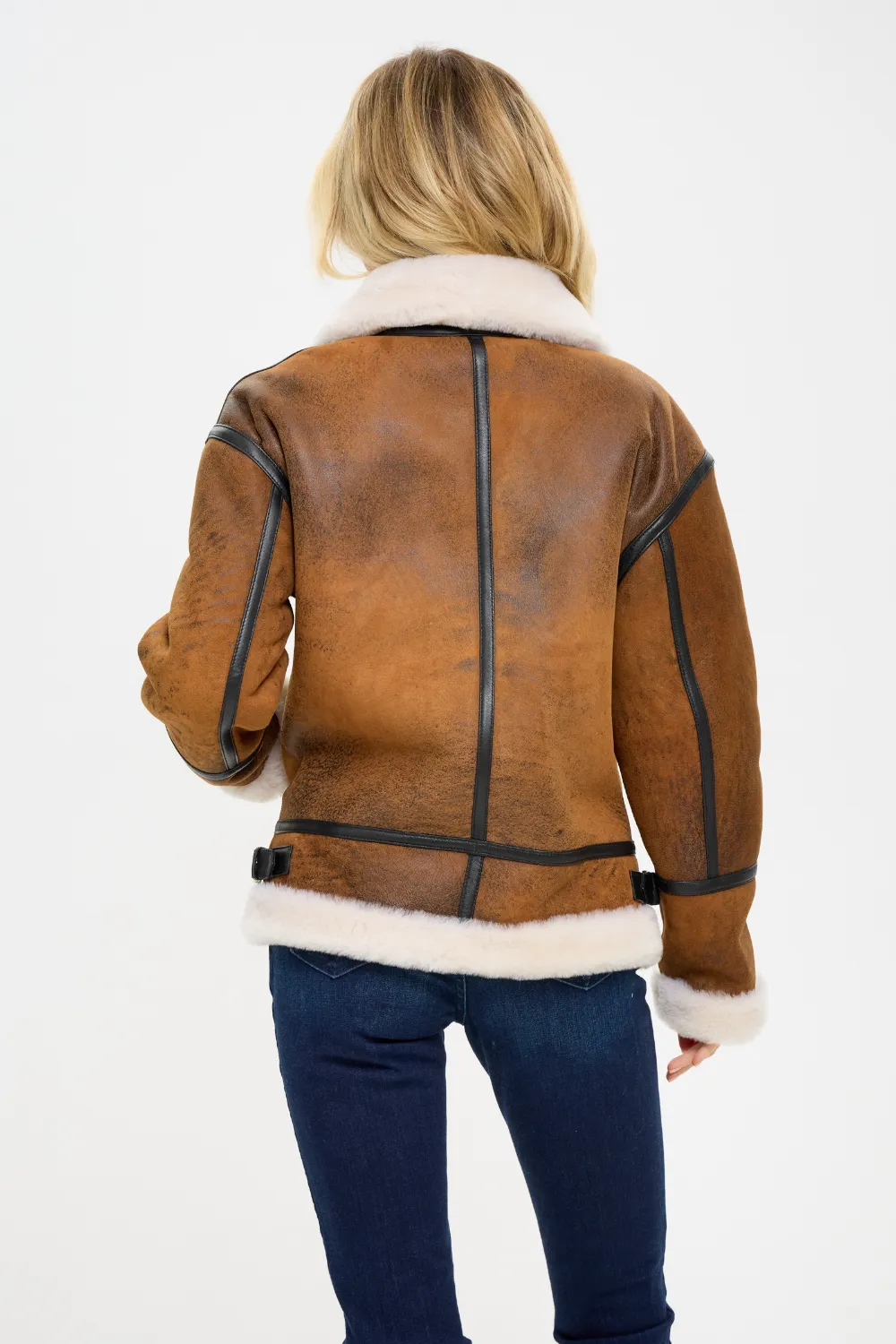 Giovanna Sheepskin B-3 Jacket