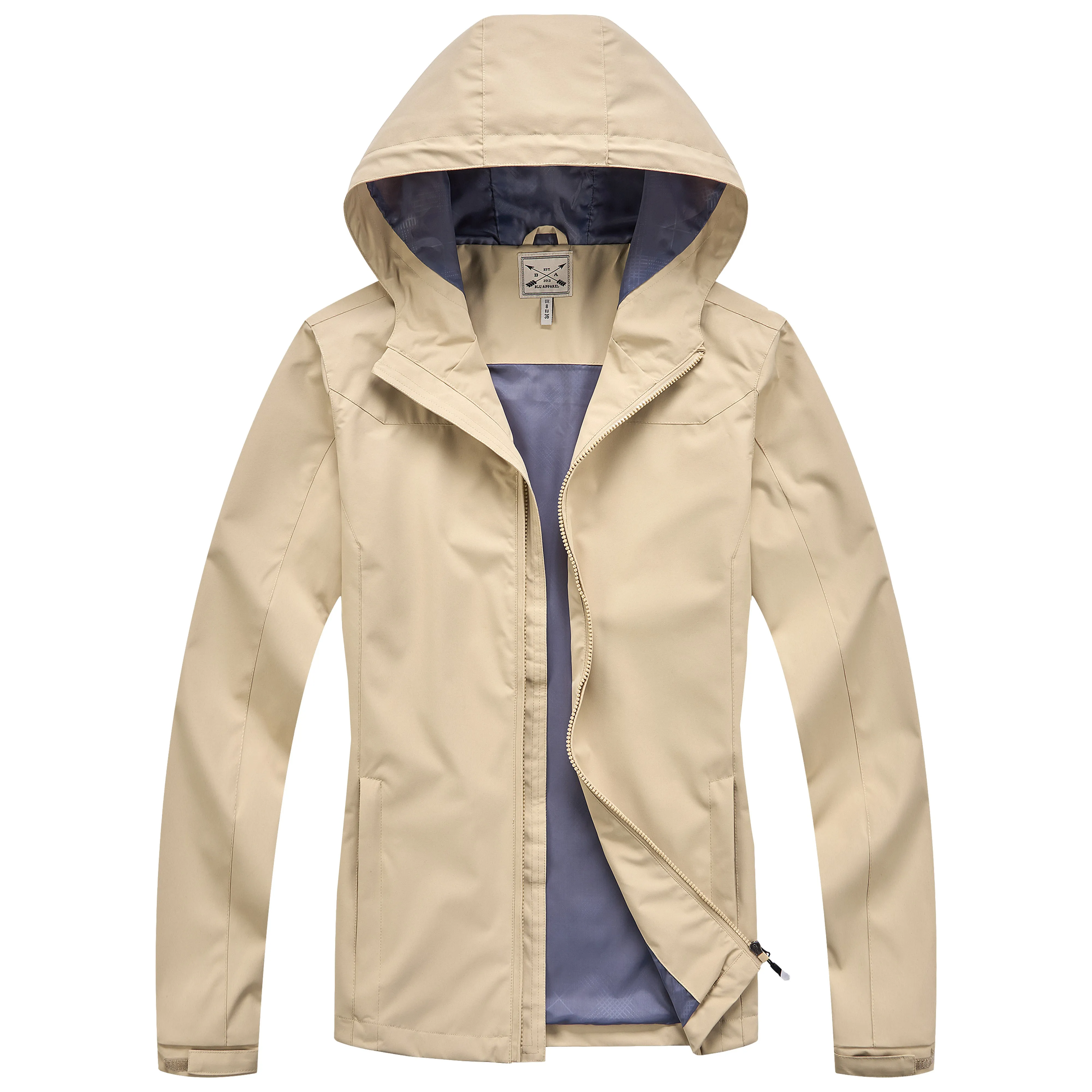 Ladies Waterproof Rain Jacket - Beige