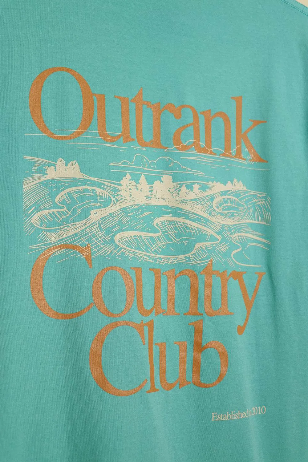 Outrank Country Golf Club- Sea Glass T-Shirt